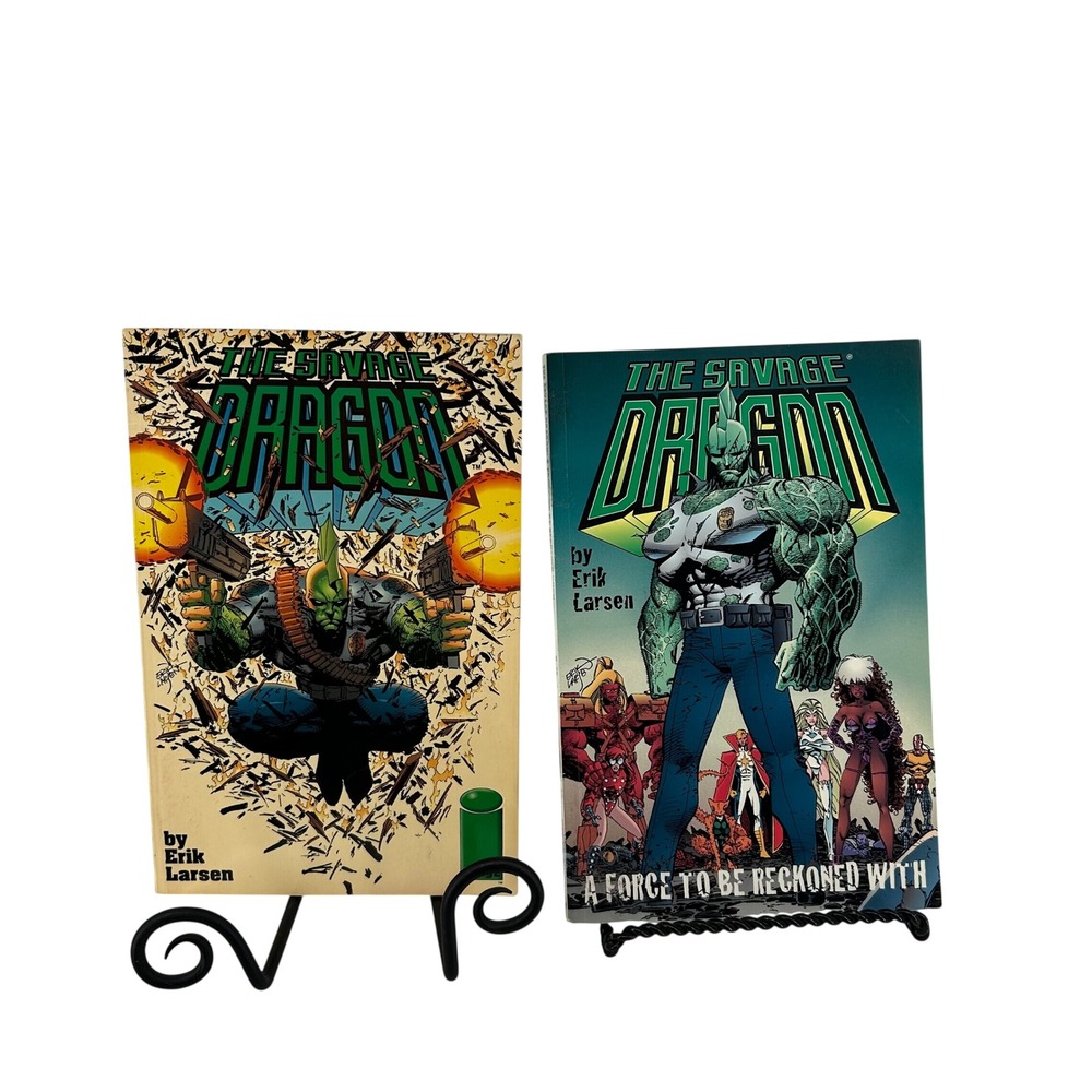 The Savage Dragon Graphic Novel Lot (2) Erik Larsen Image Comics